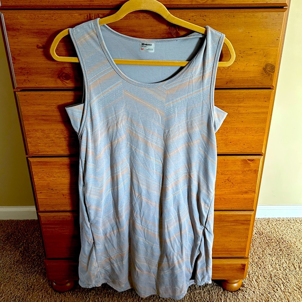 Marmot lined summer dress with pockets.